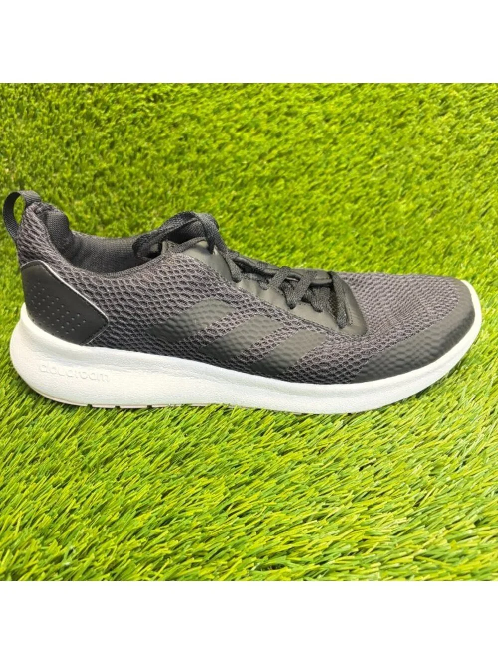 Adidas Element Race Womens Size 11 Black White Athletic Running Shoes Sneakers